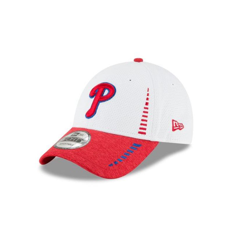 MLB Philadelphia Phillies Speed Tech 9Forty Adjustable (LCY1688) - White New Era Caps